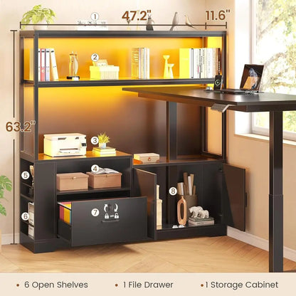 Reversible L-Shaped Standing Desk