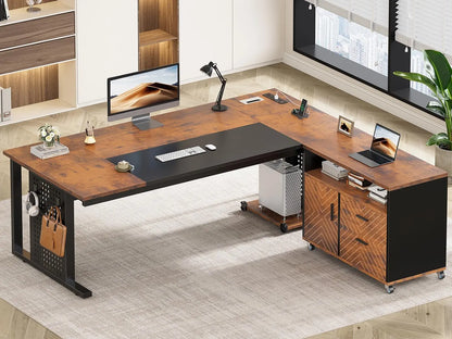 Monarch Executive L-Shaped Desk
