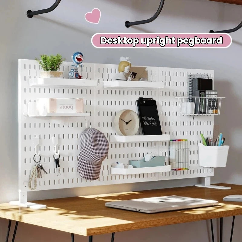 No-Drill Desktop Pegboard Organizer