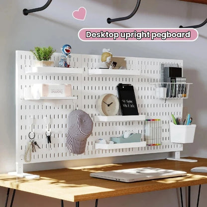 No-Drill Desktop Pegboard Organizer