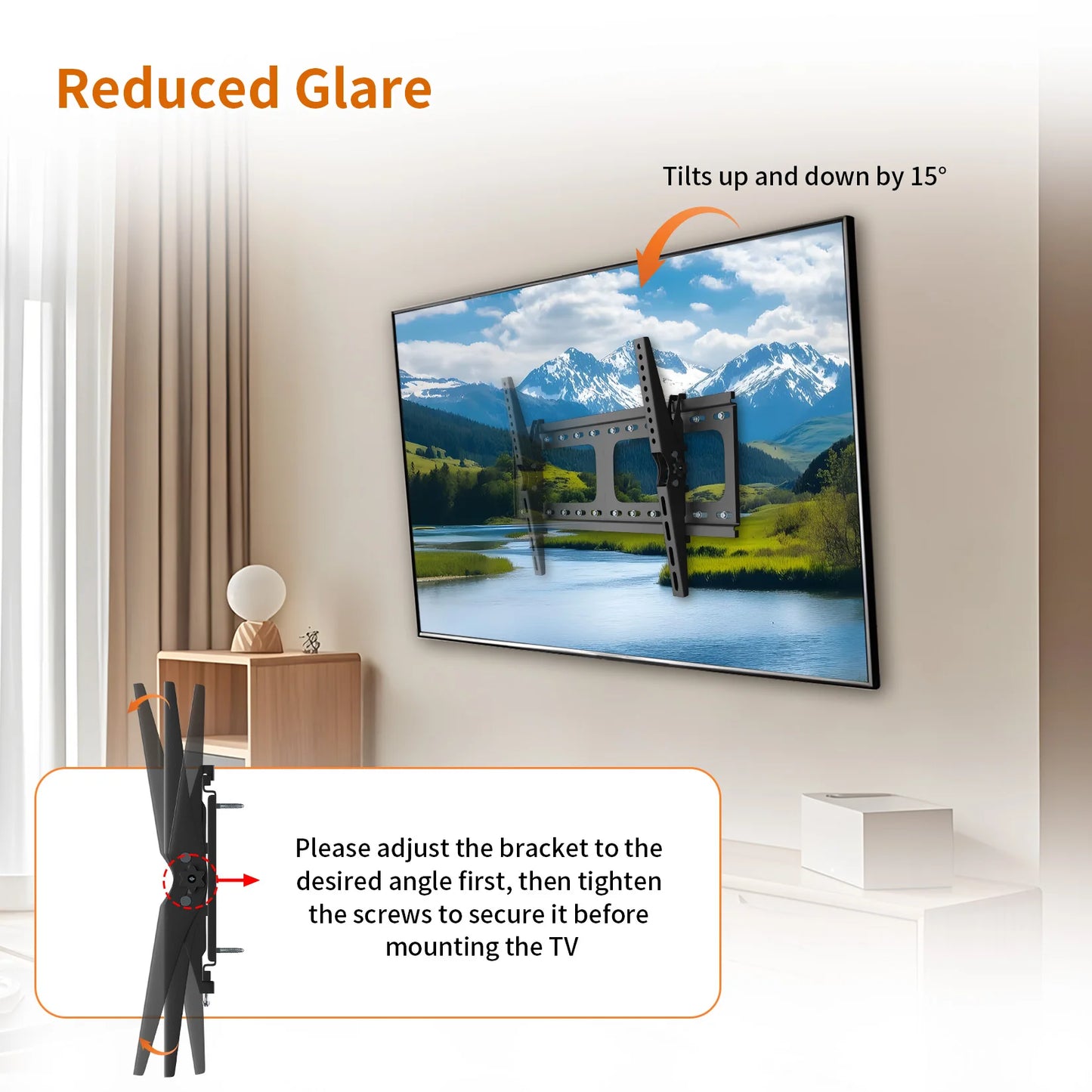 Ultra Slim Tilting TV Mount