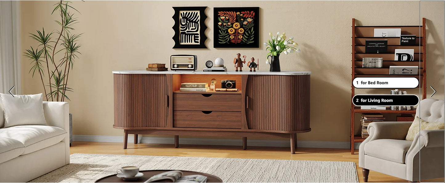 Hollis Fluted Media Console