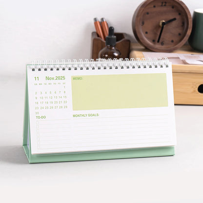 SpiralDesk 2026 Foldable Table Calendar