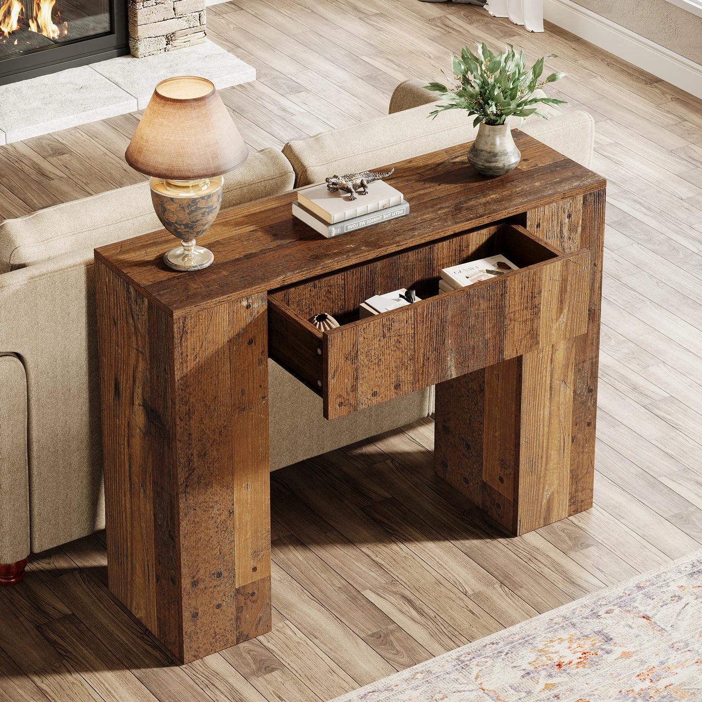 Bramwell Farmhouse Console Table