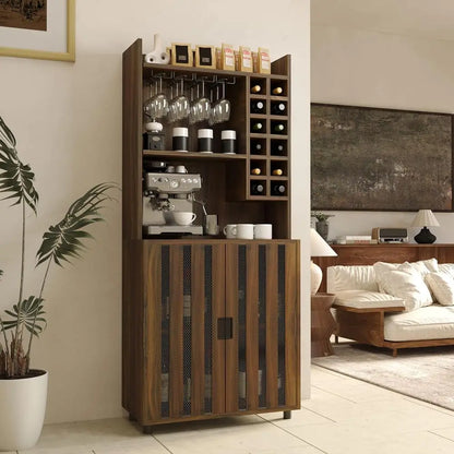Tall Wine Bar Cabinet