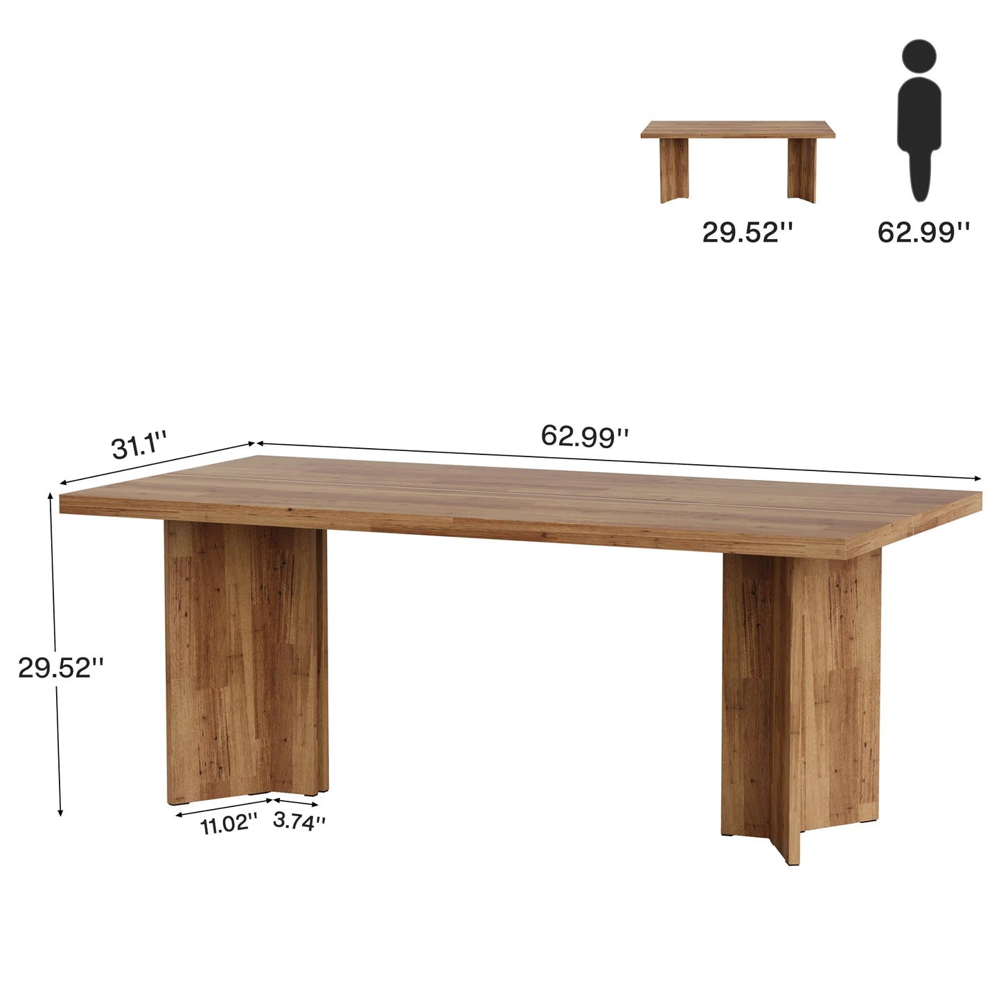 Vintage Farmhouse Executive Desk