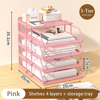 Metal Multi-Tier File Rack