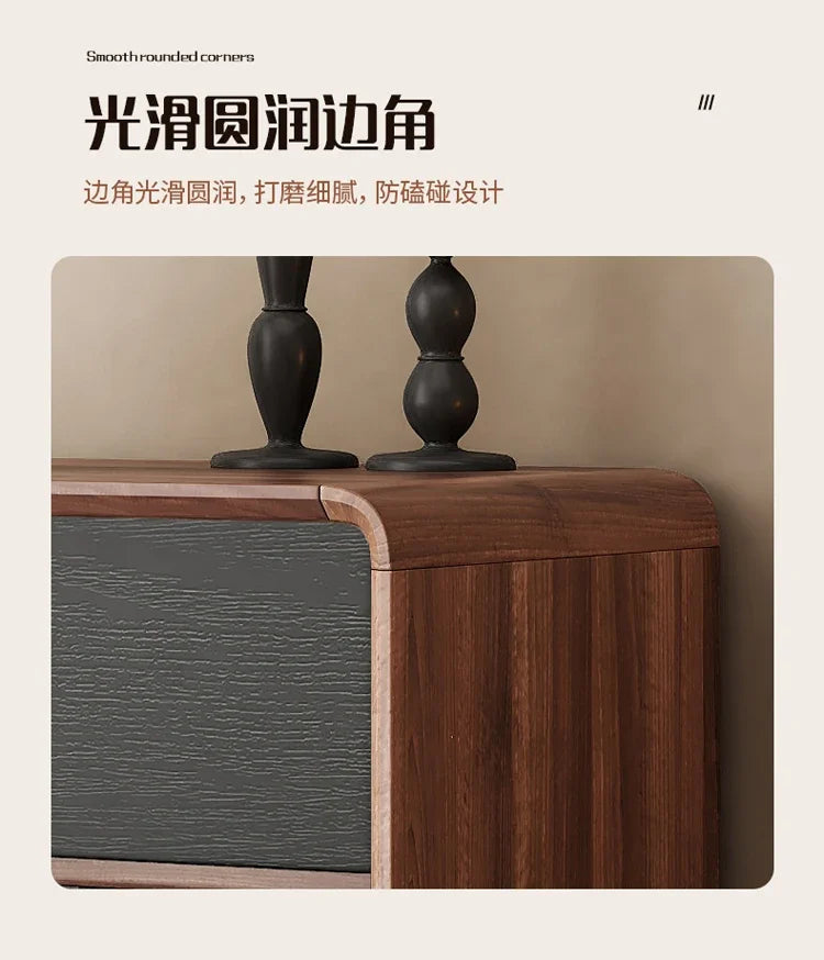 Modern Wood Storage Display Cabinet