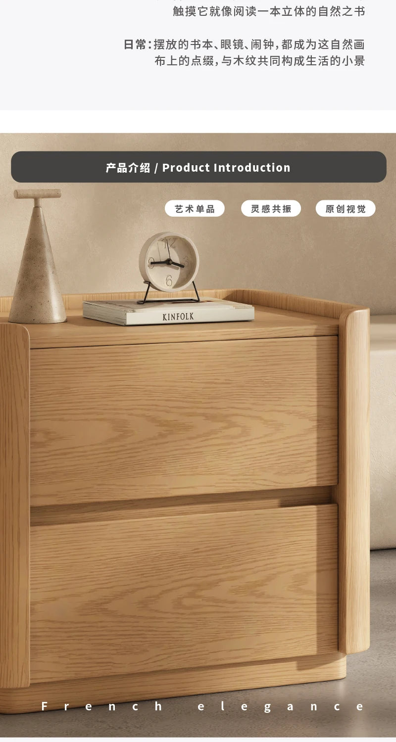 Modern Bedside Table with Integrated Storage