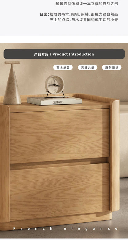 Modern Bedside Table with Integrated Storage
