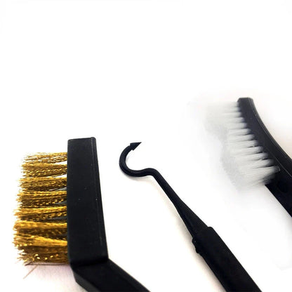 7-Inch Wire Brush Set - Steel, Copper & Nylon