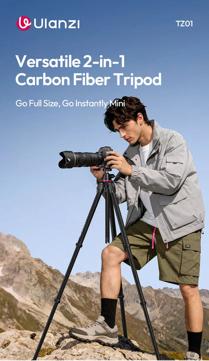 2-in-1 Carbon Fiber Tripod