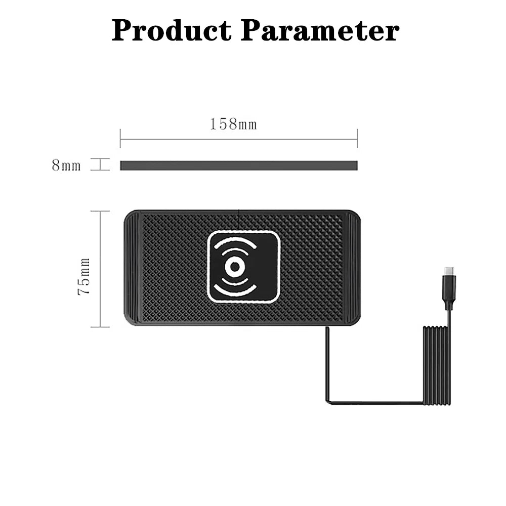 Anti-Slip Fast Car Charging Pad