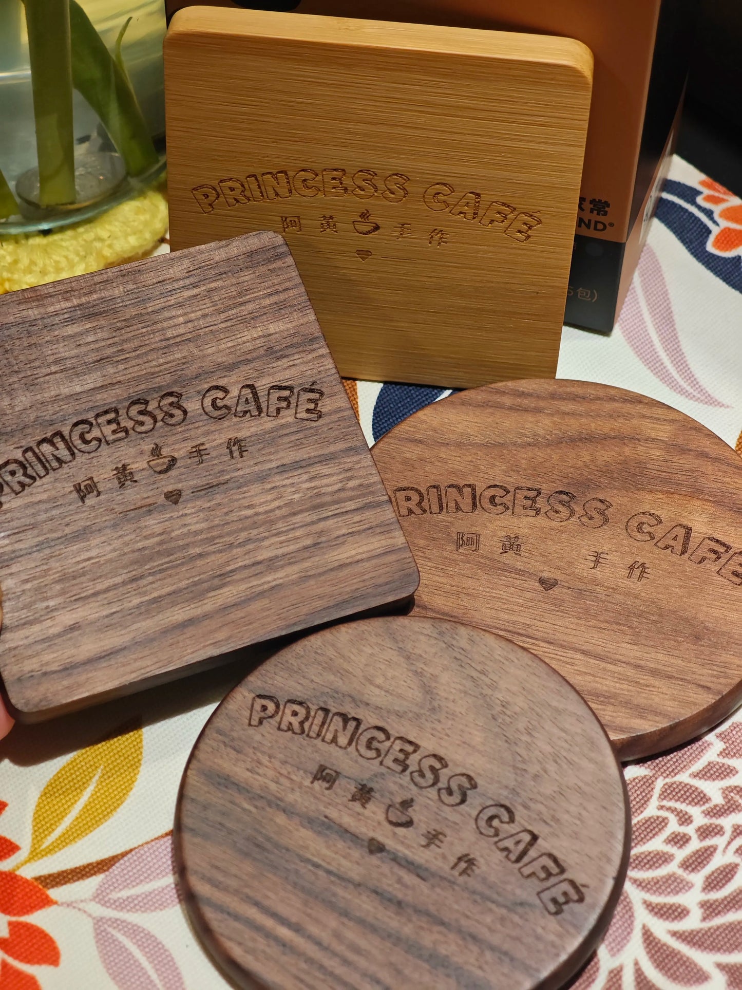 Solid Wood Round Coaster