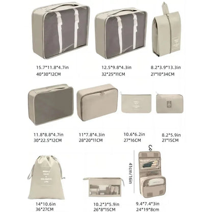 Travel Packing Cube Storage Set