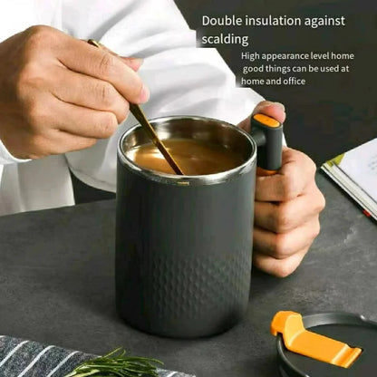 450ml Steel Travel Mug – Leak-Proof Handle