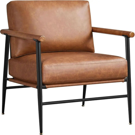 Hampton Retro PU Leather Accent Chair