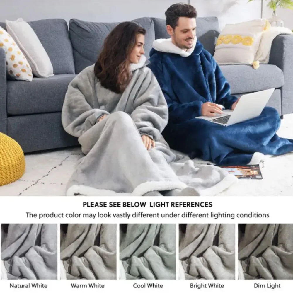Oversized Fleece Blanket Hoodie