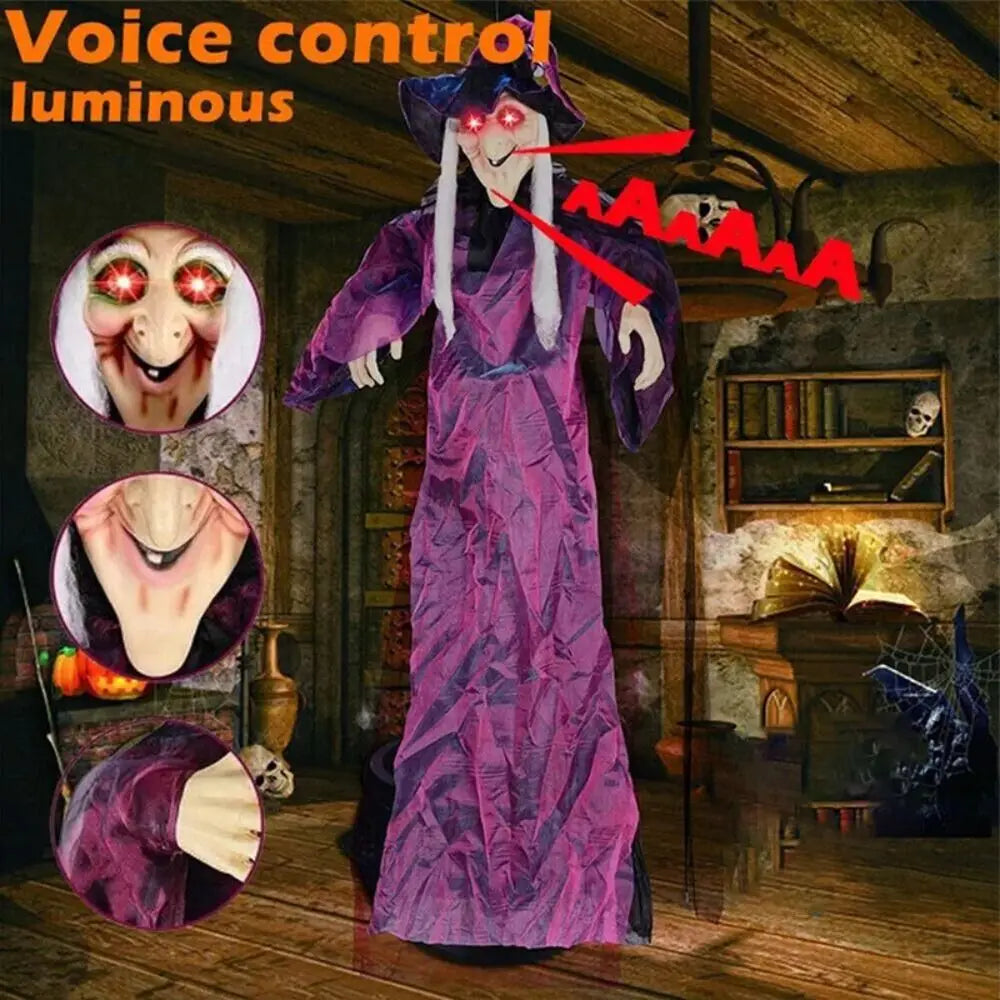 6-Ft Animated Talking Witch, Sound-Activated