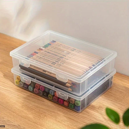 Clear Plastic Pencil Case Organizer