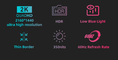 14-inch 2K Portable Monitor with HDR