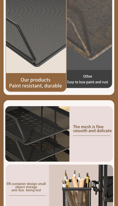 Metal Multi-Tier File Rack