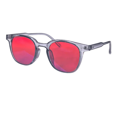SHINU Women's Red Lens Glasses