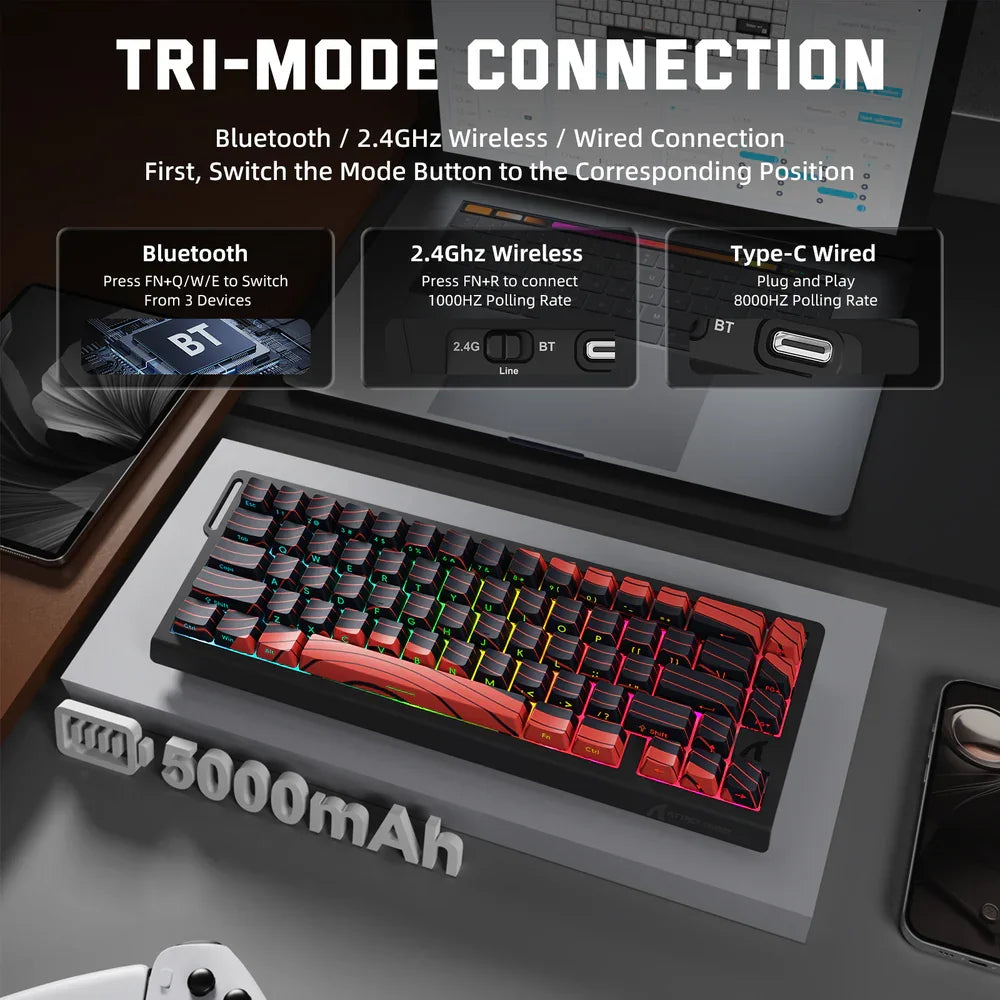 ATTACK SHARK X68PRO HE Wireless Keyboard