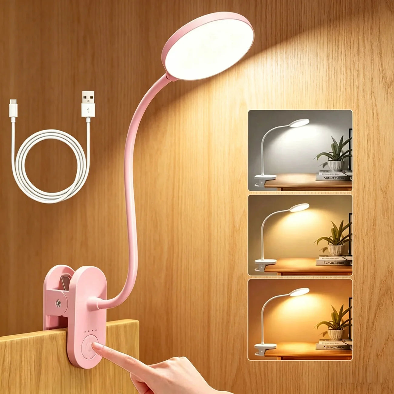 3.5in LED Clip Desk Lamp