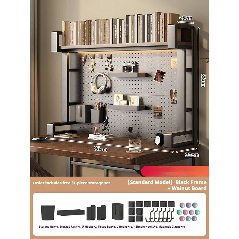 Pegboard Desktop Shelf Organizer