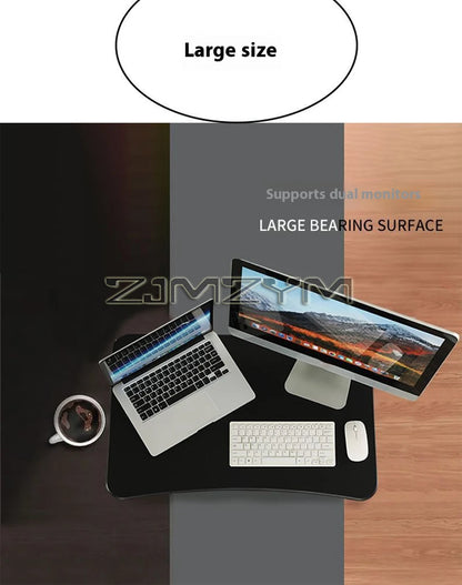 Foldable Laptop Desk with Storage & Keyboard Tray