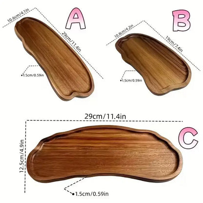 Acacia Wood Bathroom Sink Tray