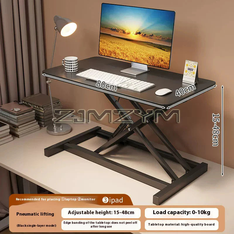 Foldable Laptop Desk with Storage & Keyboard Tray
