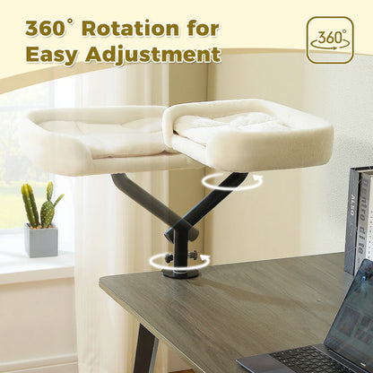 360° Rotatable Cat Desk Bed