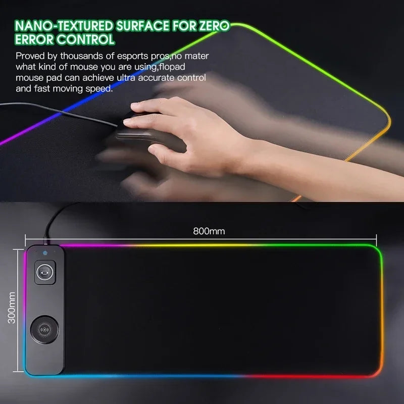 RGBCharge Wireless Keyboard Desk Pad
