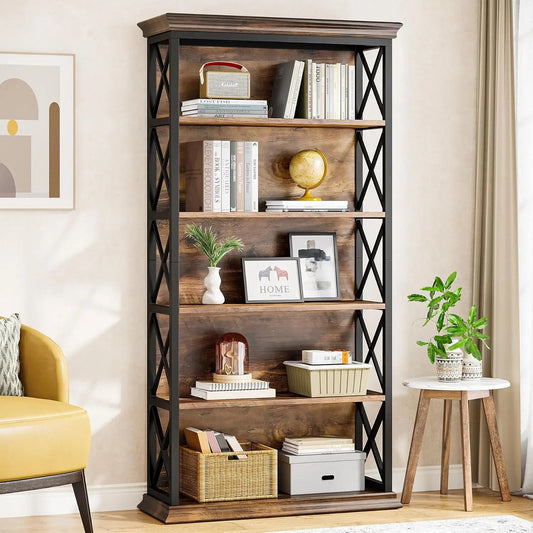 Ironwood 6-Tier Industrial Bookcase