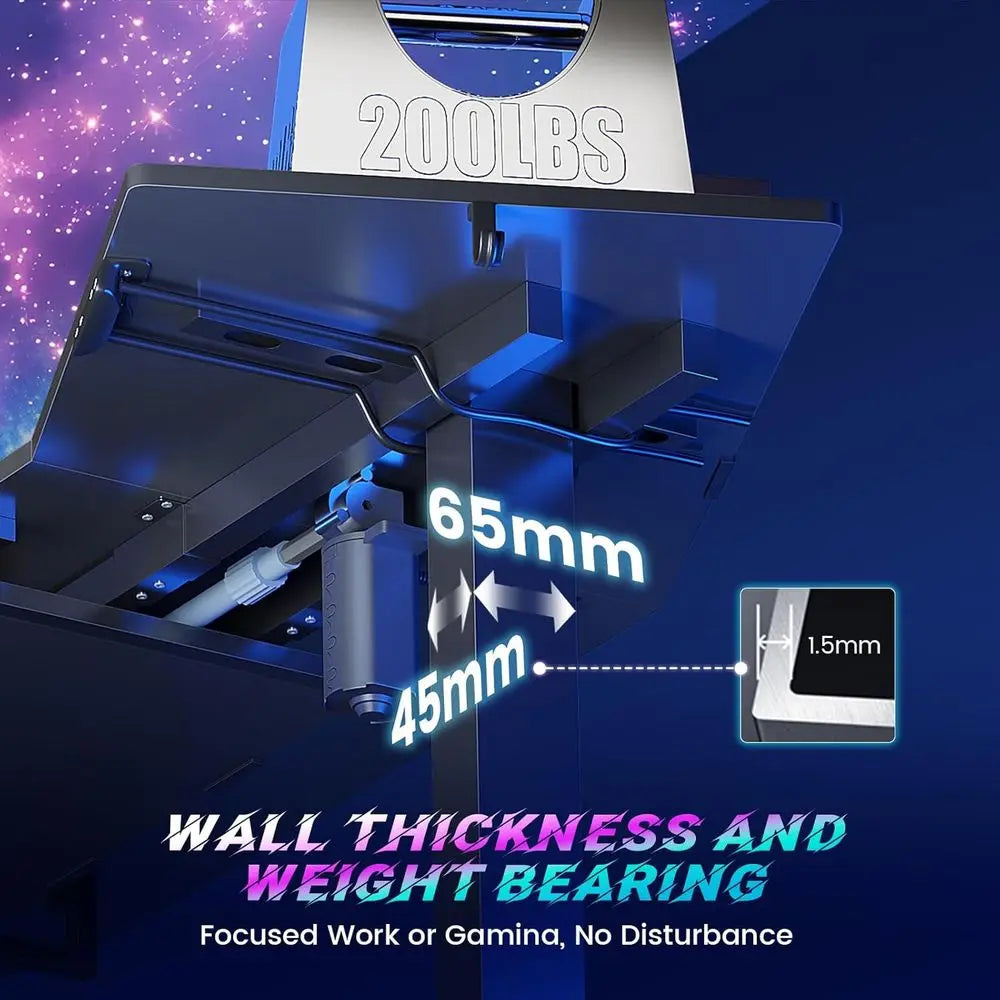 LED Gaming Standing Desk