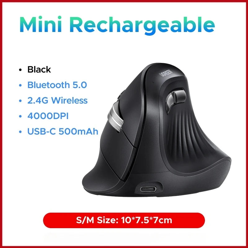 Vertical Ergonomic Wireless Mouse