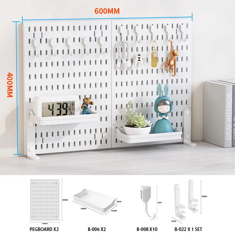 No-Drill Desktop Pegboard Organizer