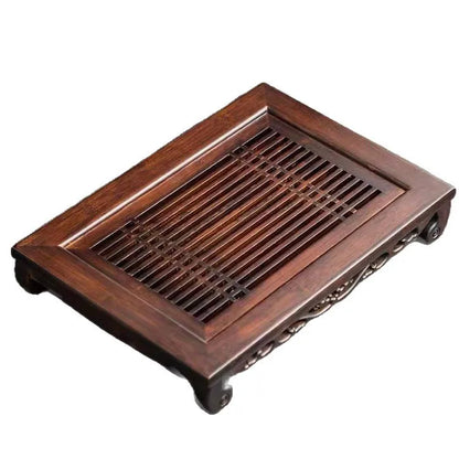 Bamboo Tea Set Storage Tray