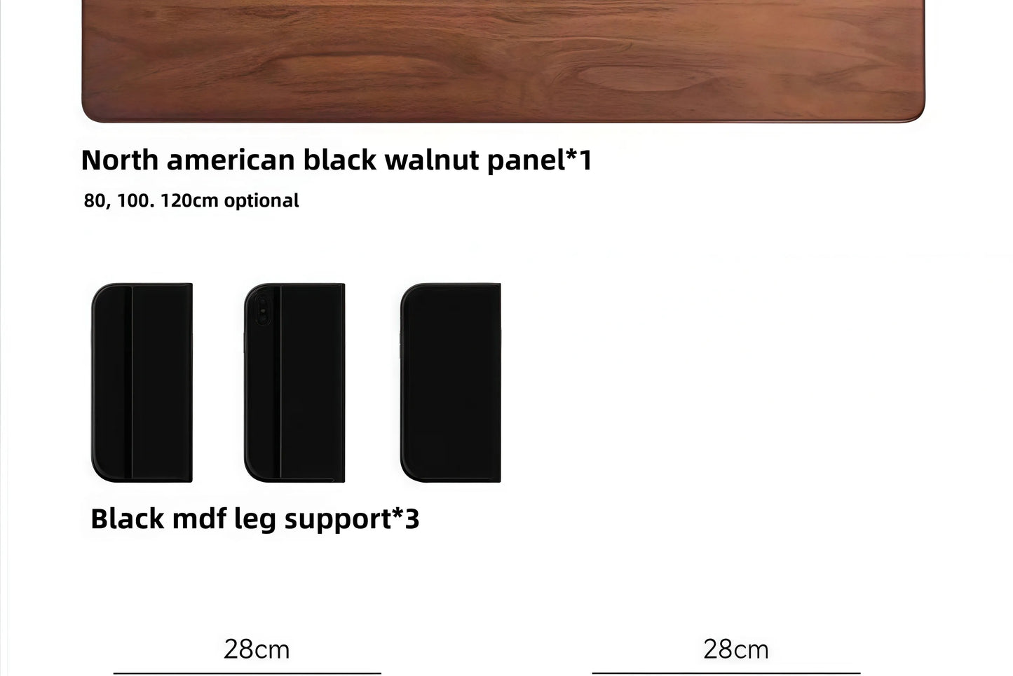 Premium Black Walnut Wood Monitor Stand