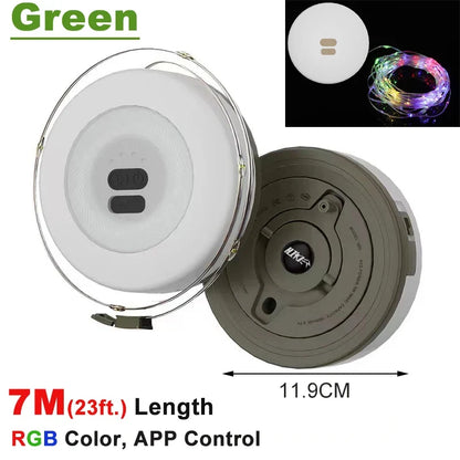 2-in-1 Rechargeable Camping Lantern & Reel Light