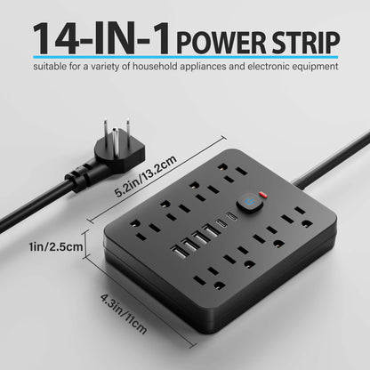 14-in-1 Surge Protector Power Strip