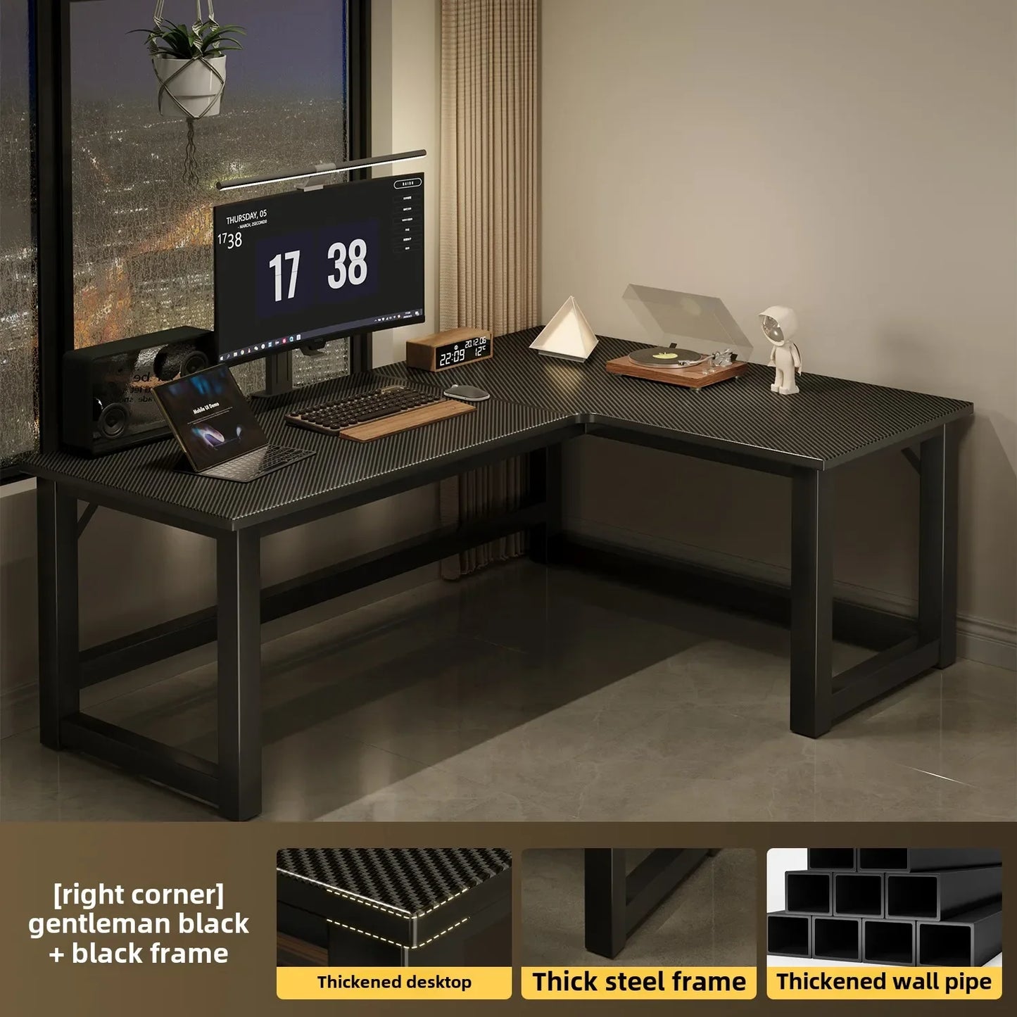Integrated Bookshelf Writing Desk