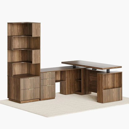 ErgoDesk L-Shape Standing Desk Set