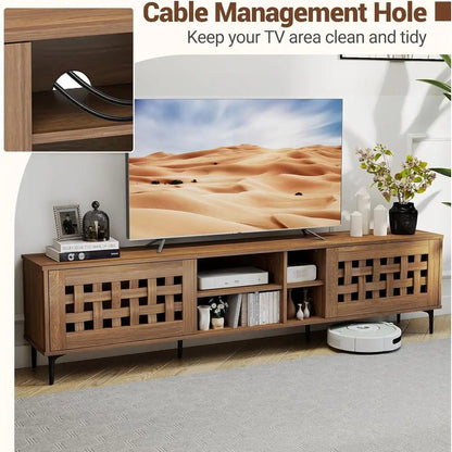 Basket Weave TV Stand