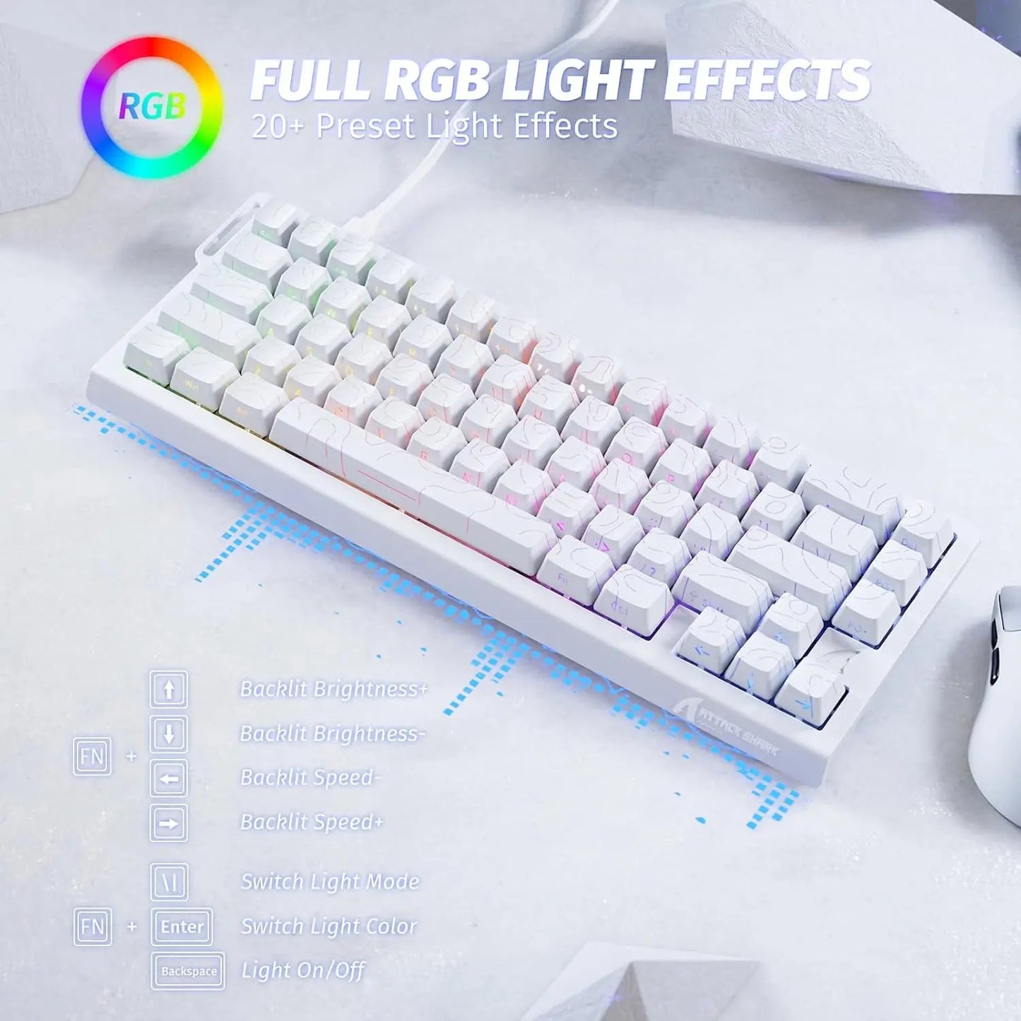 ATTACK SHARK X68 HE 60% Gaming Keyboard