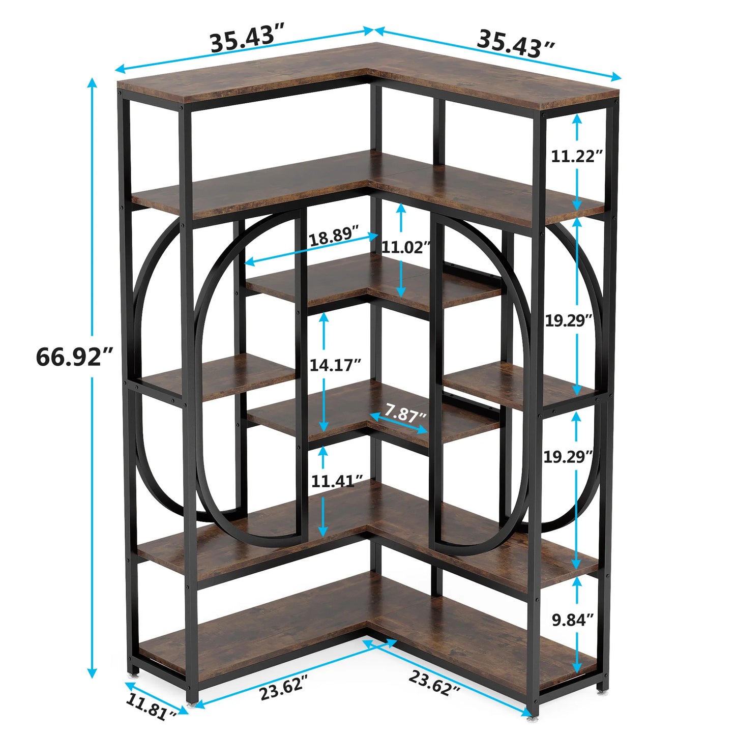 Grovemont Corner Bookshelf
