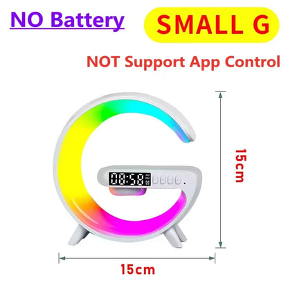 RGB Alarm Clock Wireless Charger Stand