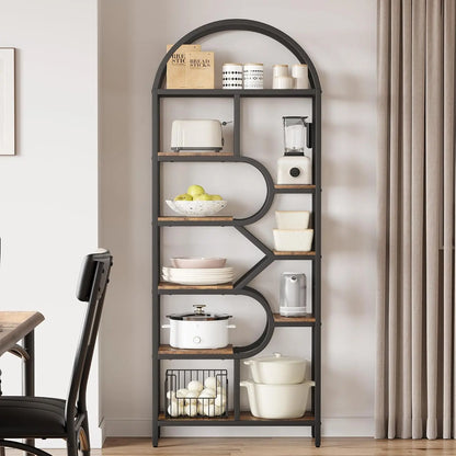 Archeon 6-Tier Geometric Bookcase
